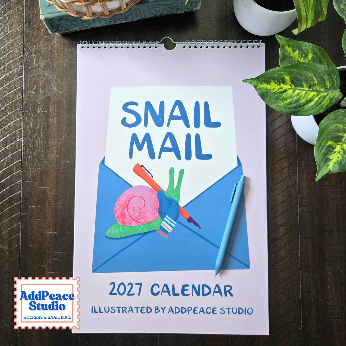 2027 Snail Mail Wall Calendar