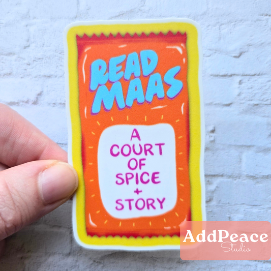 Read Maas Taco Sauce Sticker | ACOTAR Inspired Bookish Vinyl