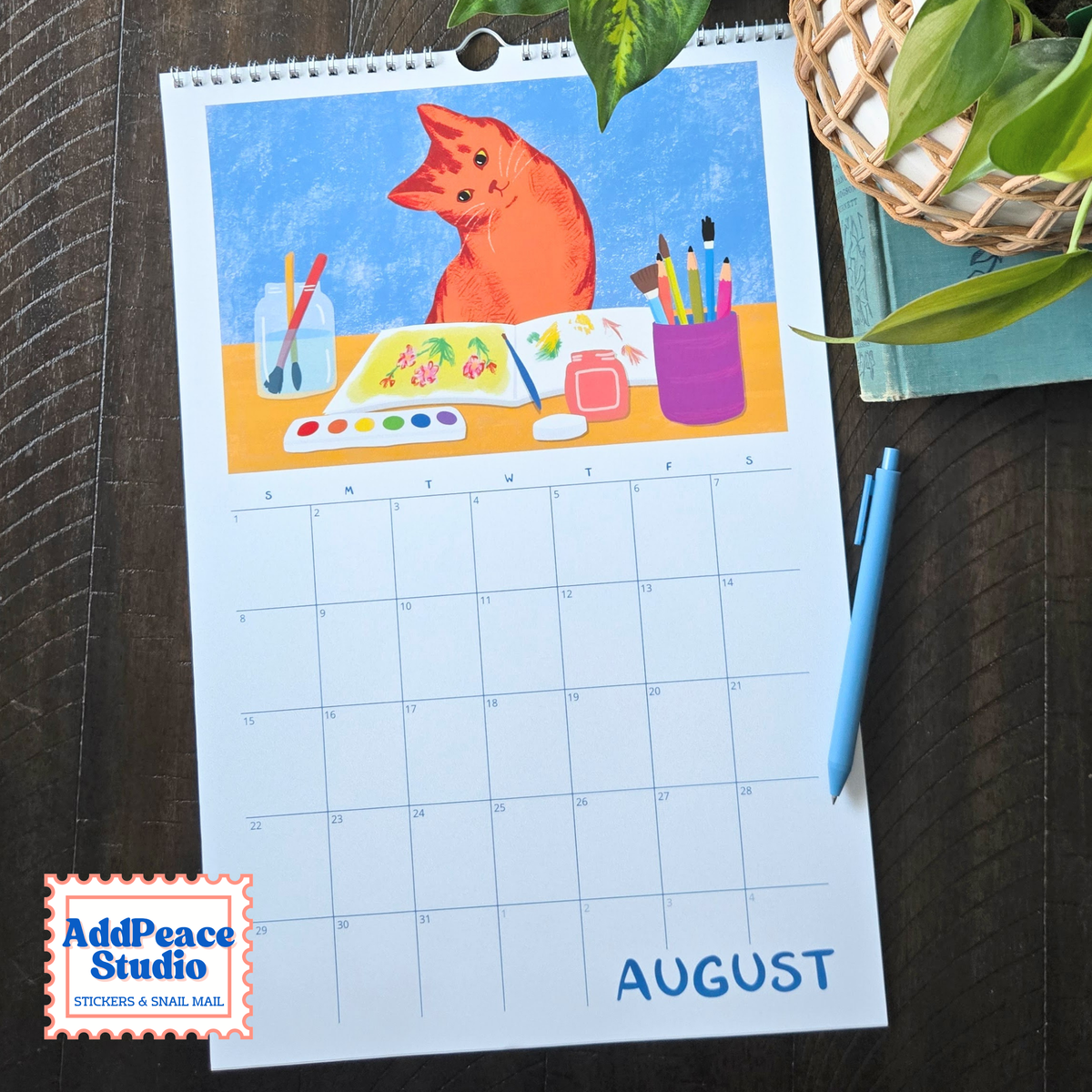 2027 Cats and Crafts Wall Calendar