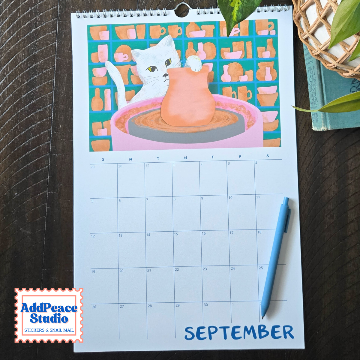 2027 Cats and Crafts Wall Calendar