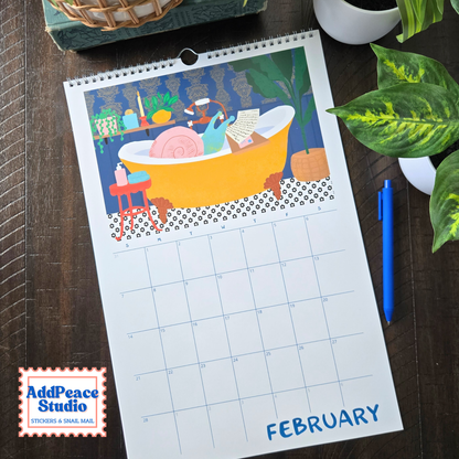 2027 Snail Mail Wall Calendar