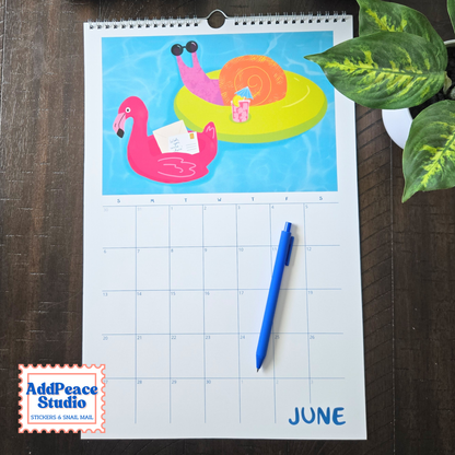 2027 Snail Mail Wall Calendar