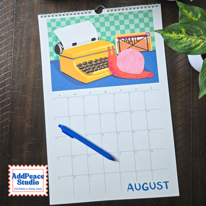2027 Snail Mail Wall Calendar
