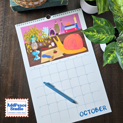 2027 Snail Mail Wall Calendar