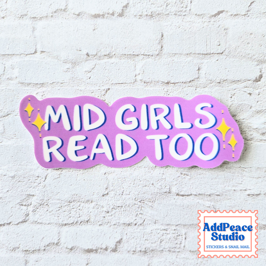 Mid Girls Read Too Funny Hot Girls Read Spoof Vinyl Sticker