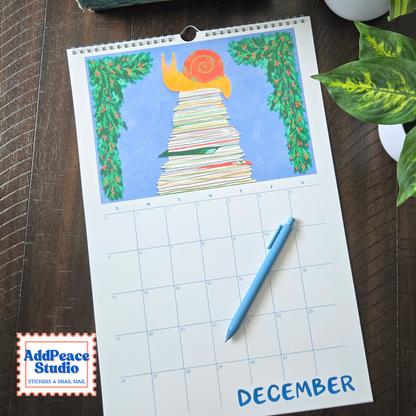 2027 Snail Mail Wall Calendar