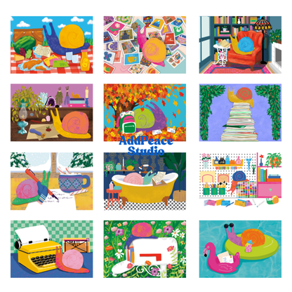 2027 Snail Mail Wall Calendar