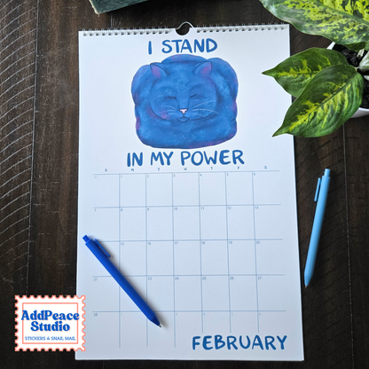 2027 Meowtivational Cat Affirmation Wall Calendar