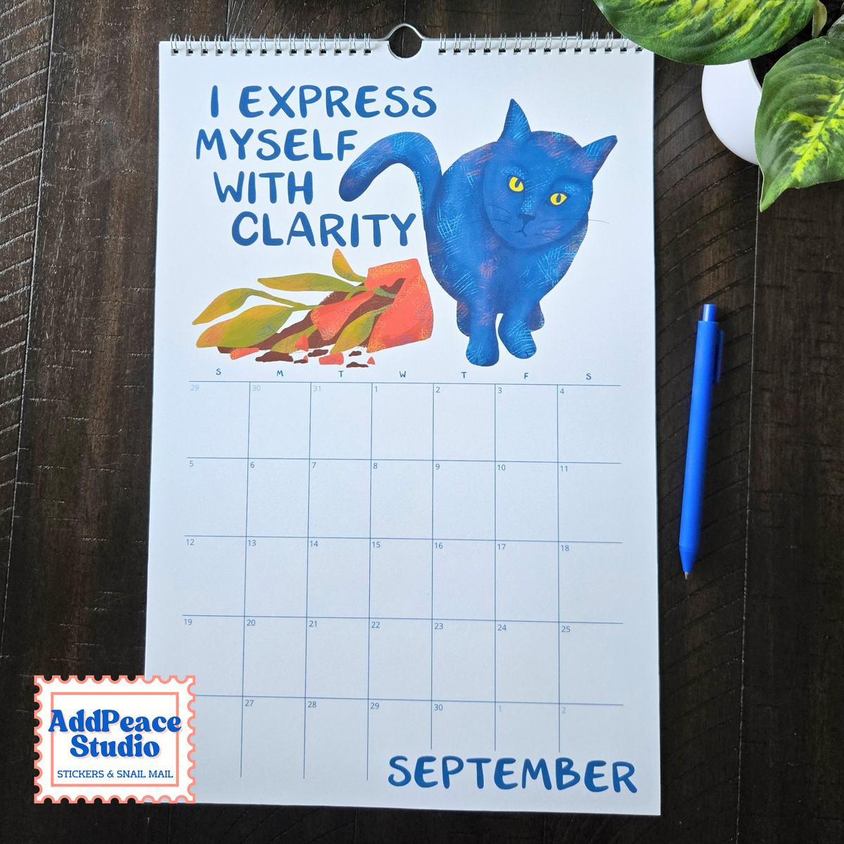 2027 Meowtivational Cat Affirmation Wall Calendar