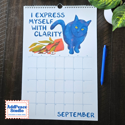 2027 Meowtivational Cat Affirmation Wall Calendar