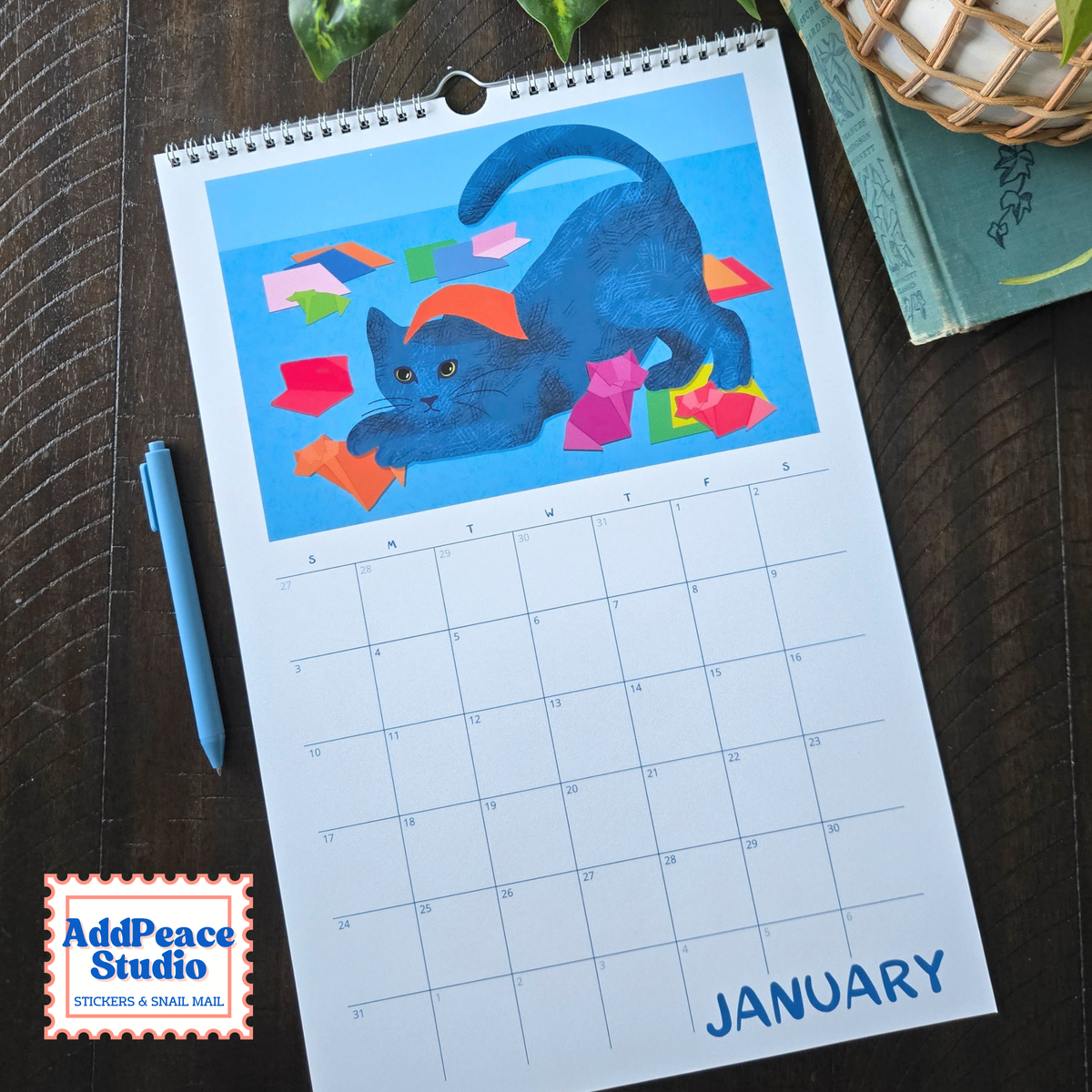 2027 Cats and Crafts Wall Calendar