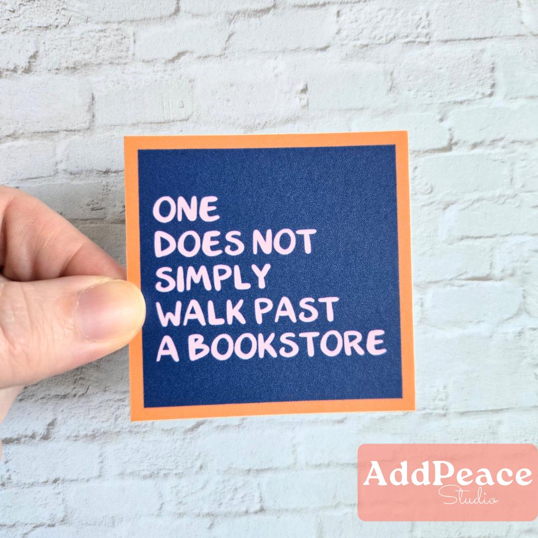Bookstore Lover Funny Sticker - Bibliophile Humor Decal