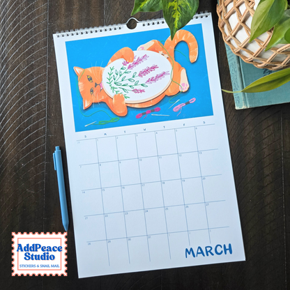 2027 Cats and Crafts Wall Calendar