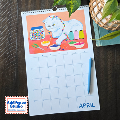2027 Cats and Crafts Wall Calendar