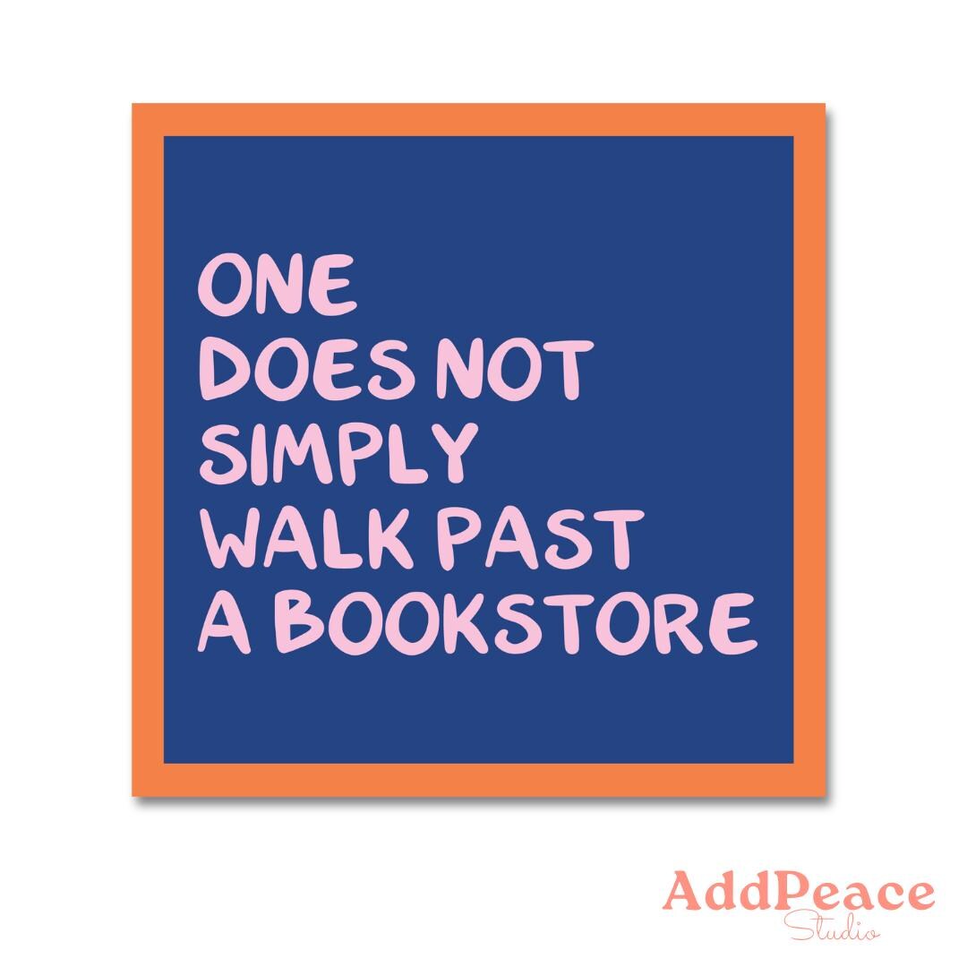 Bookstore Lover Funny Sticker - Bibliophile Humor Decal