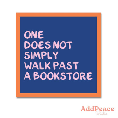 Bookstore Lover Funny Sticker - Bibliophile Humor Decal