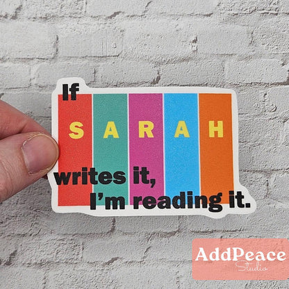 Sarah J. Maas Fan Sticker: Bookish Reader Vinyl Decal