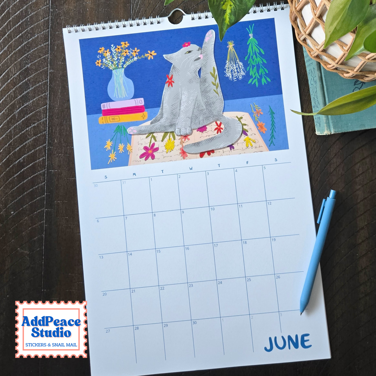 2027 Cats and Crafts Wall Calendar