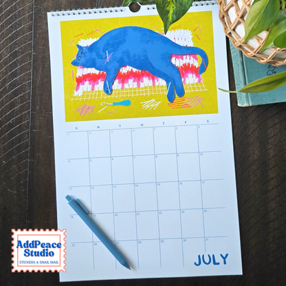 2027 Cats and Crafts Wall Calendar