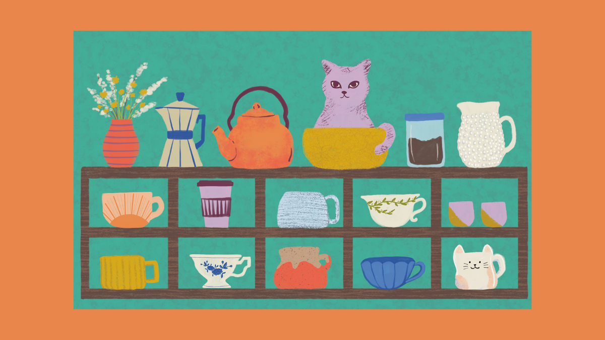 Cat Shelf Desktop Wallpaper