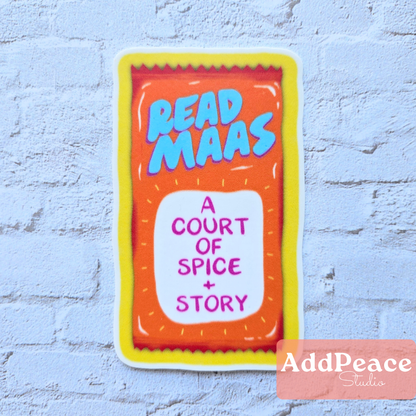 Read Maas Taco Sauce Sticker | ACOTAR Inspired Bookish Vinyl
