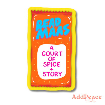 Read Maas Taco Sauce Sticker | ACOTAR Inspired Bookish Vinyl