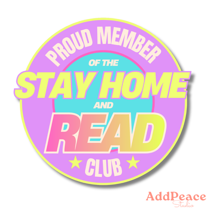 Stay Home and Read Club Sticker