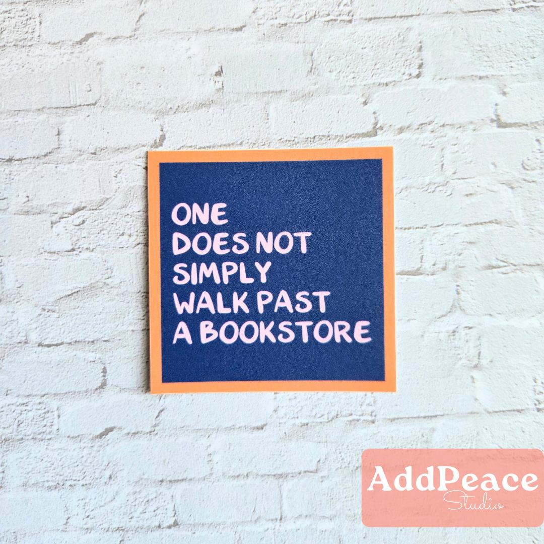 Bookstore Lover Funny Sticker - Bibliophile Humor Decal