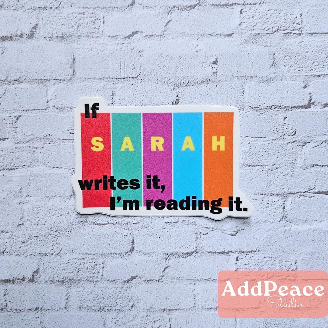 Sarah J. Maas Fan Sticker: Bookish Reader Vinyl Decal