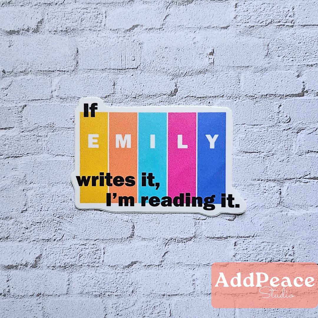 Emily Henry Book Lover Sticker: Waterproof Vinyl Decal
