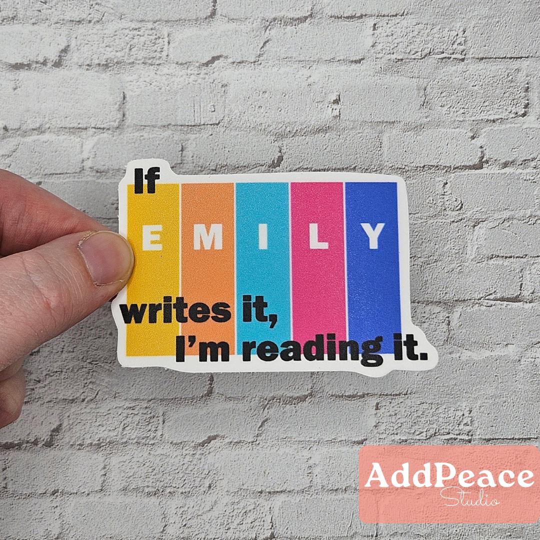 Emily Henry Book Lover Sticker: Waterproof Vinyl Decal