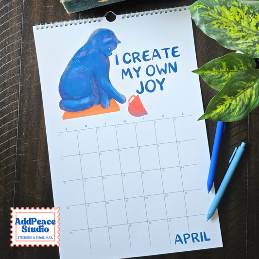 2027 Meowtivational Cat Affirmation Wall Calendar